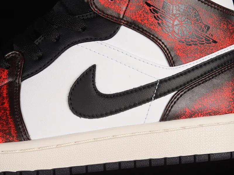 All categories Air Jordan Jordan series basketball shoes Air Jordan 1 Mid Air Jordan 1 Mid "Wear-Away" AJ Joe 1 Chicago distressed Chinese basketball shoes DV9565-006